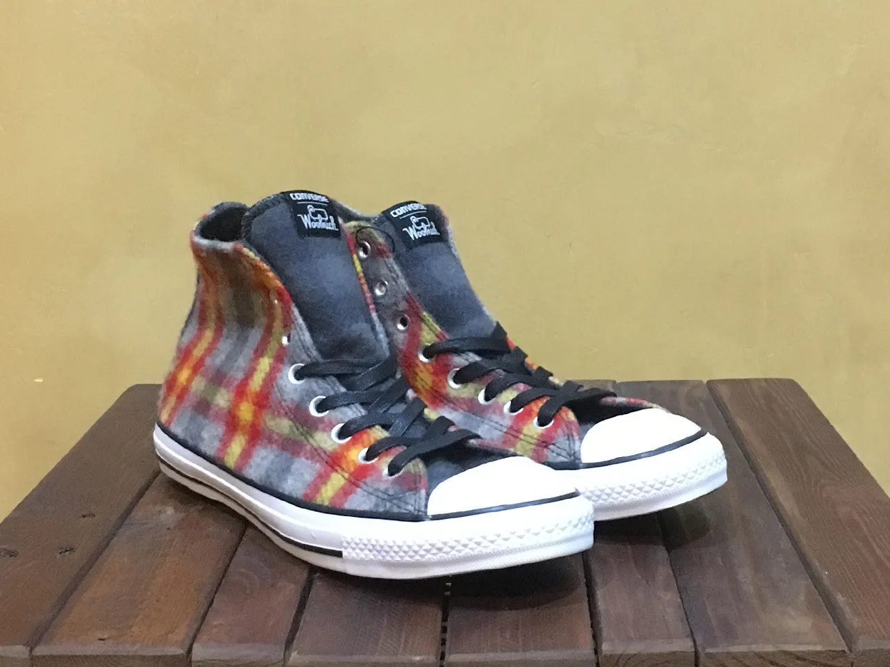 149456C  Converse x Woolrich Chuck Taylor All Star Hi Casino Yellow White