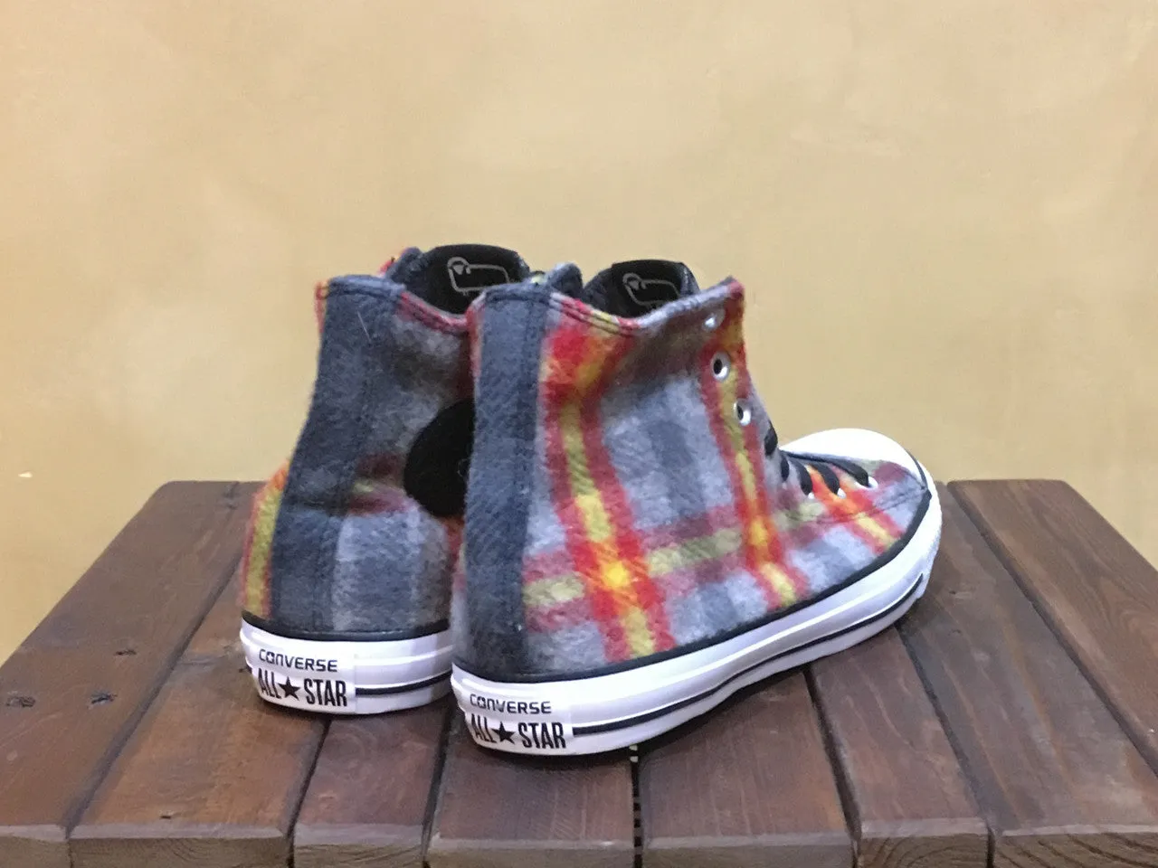 149456C  Converse x Woolrich Chuck Taylor All Star Hi Casino Yellow White