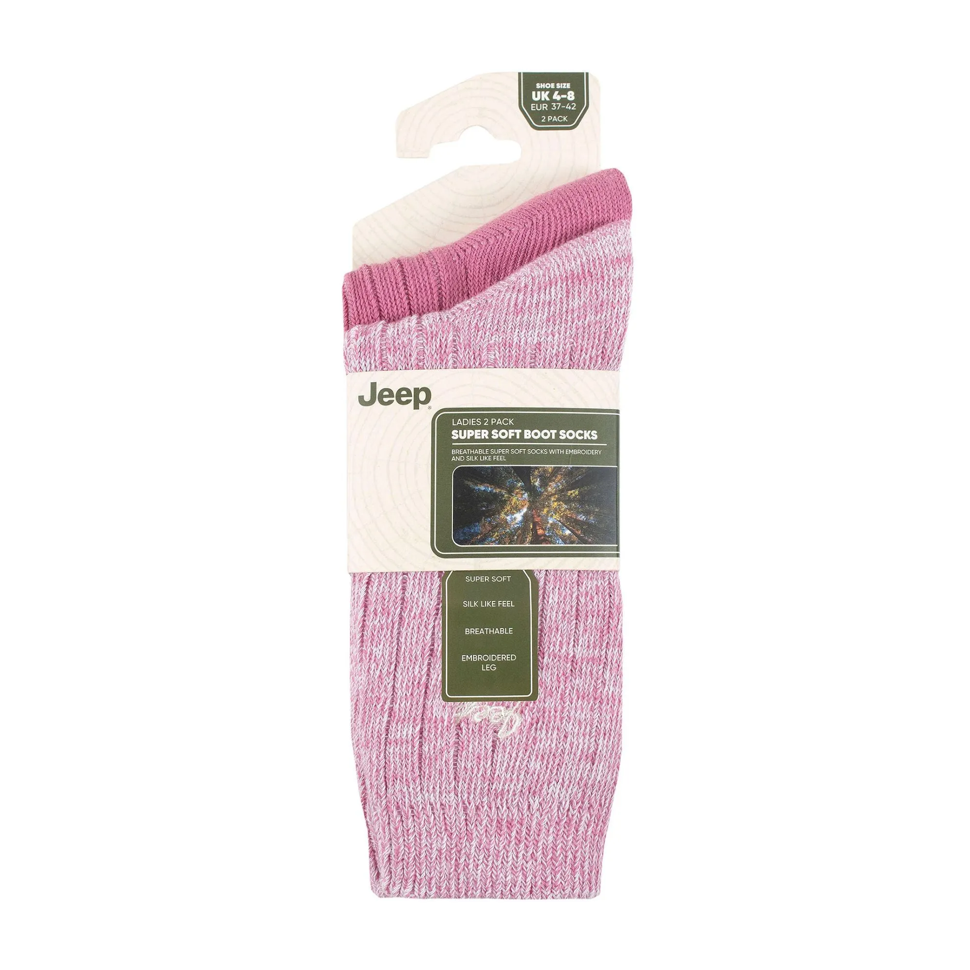 2 Pack Ladies High-Performance Polyester Boot Socks | Running Socks