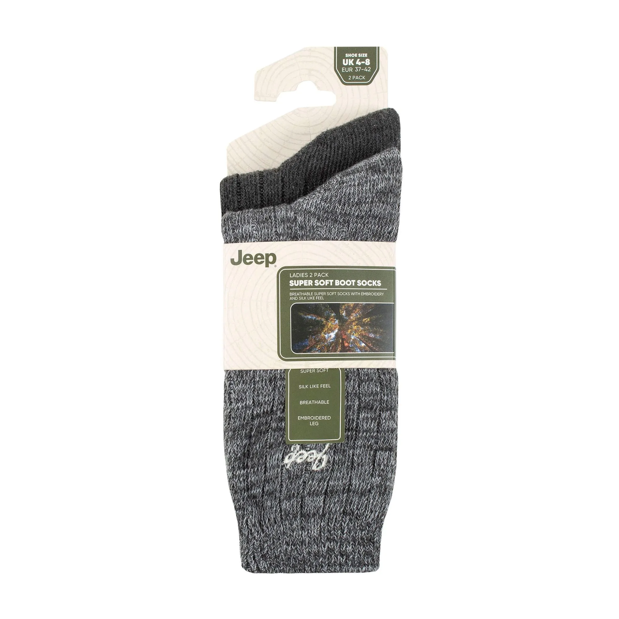 2 Pack Ladies High-Performance Polyester Boot Socks | Running Socks