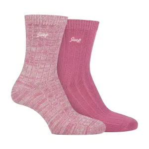 2 Pack Ladies High-Performance Polyester Boot Socks | Running Socks