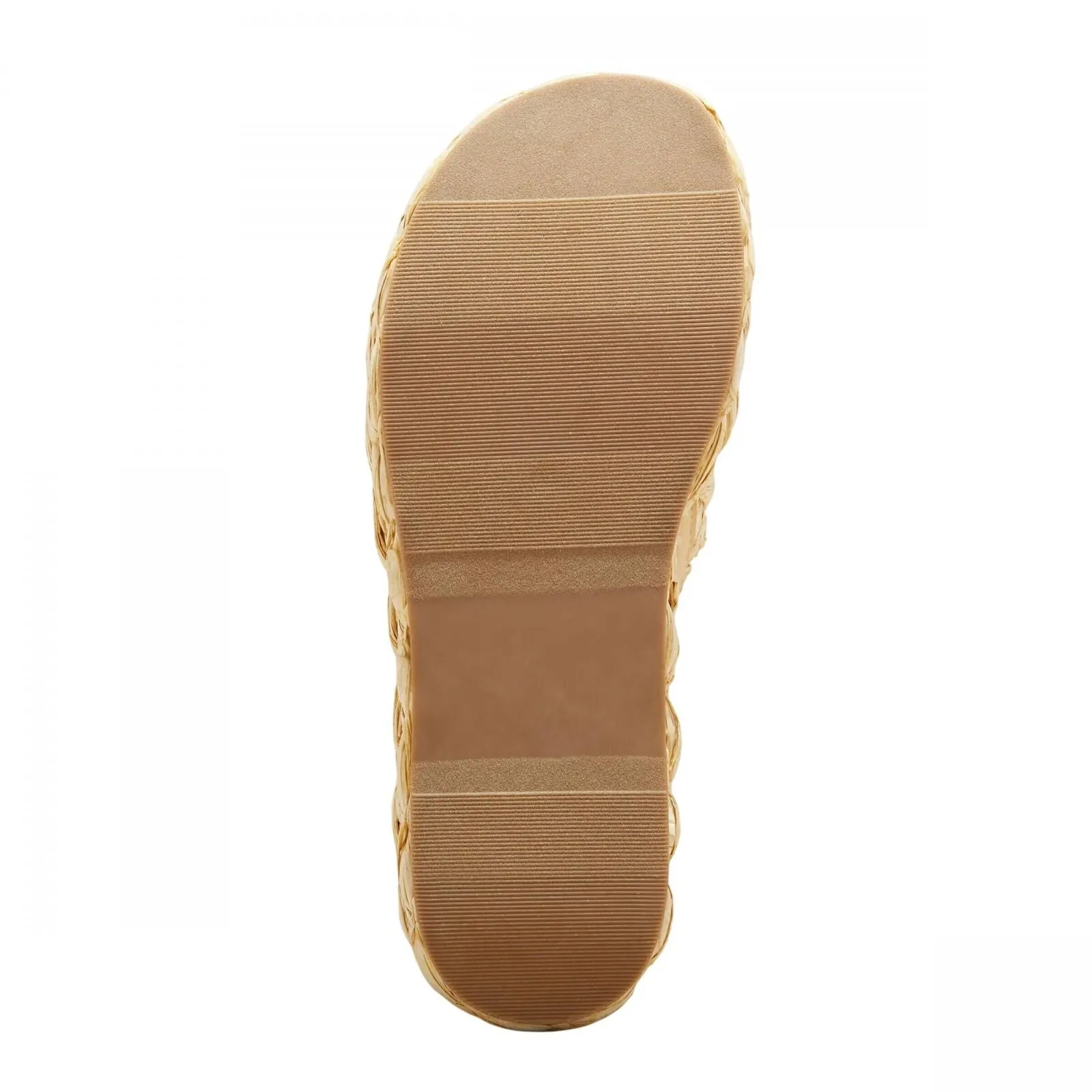 A New Day Womens Casey Flatform Slide Sandals 89998665 Beige Brown 10M