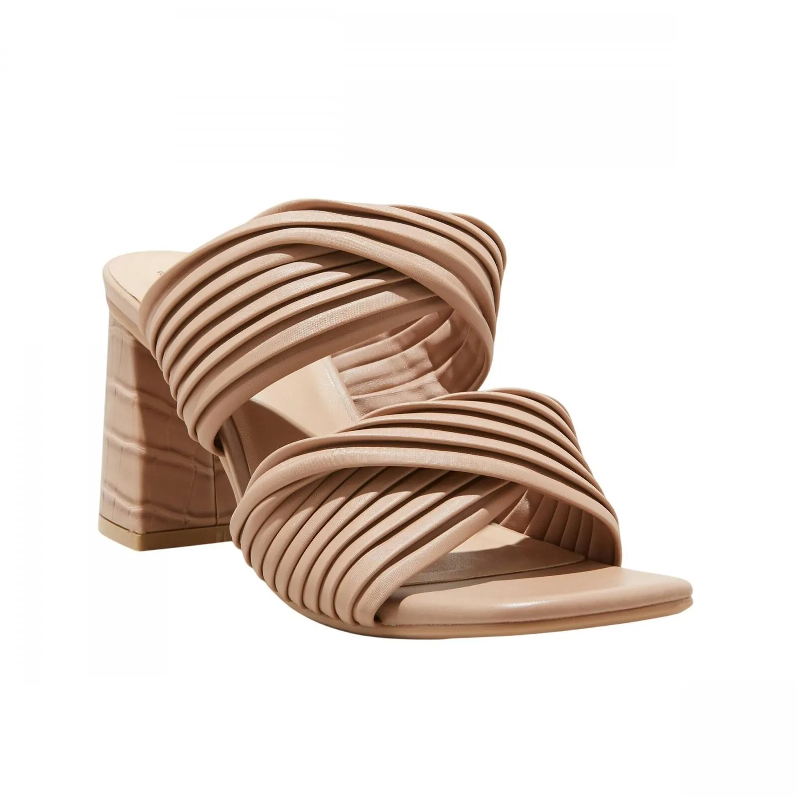 A New Day Womens Jessa Mule Heels 87931520 Brown 7M