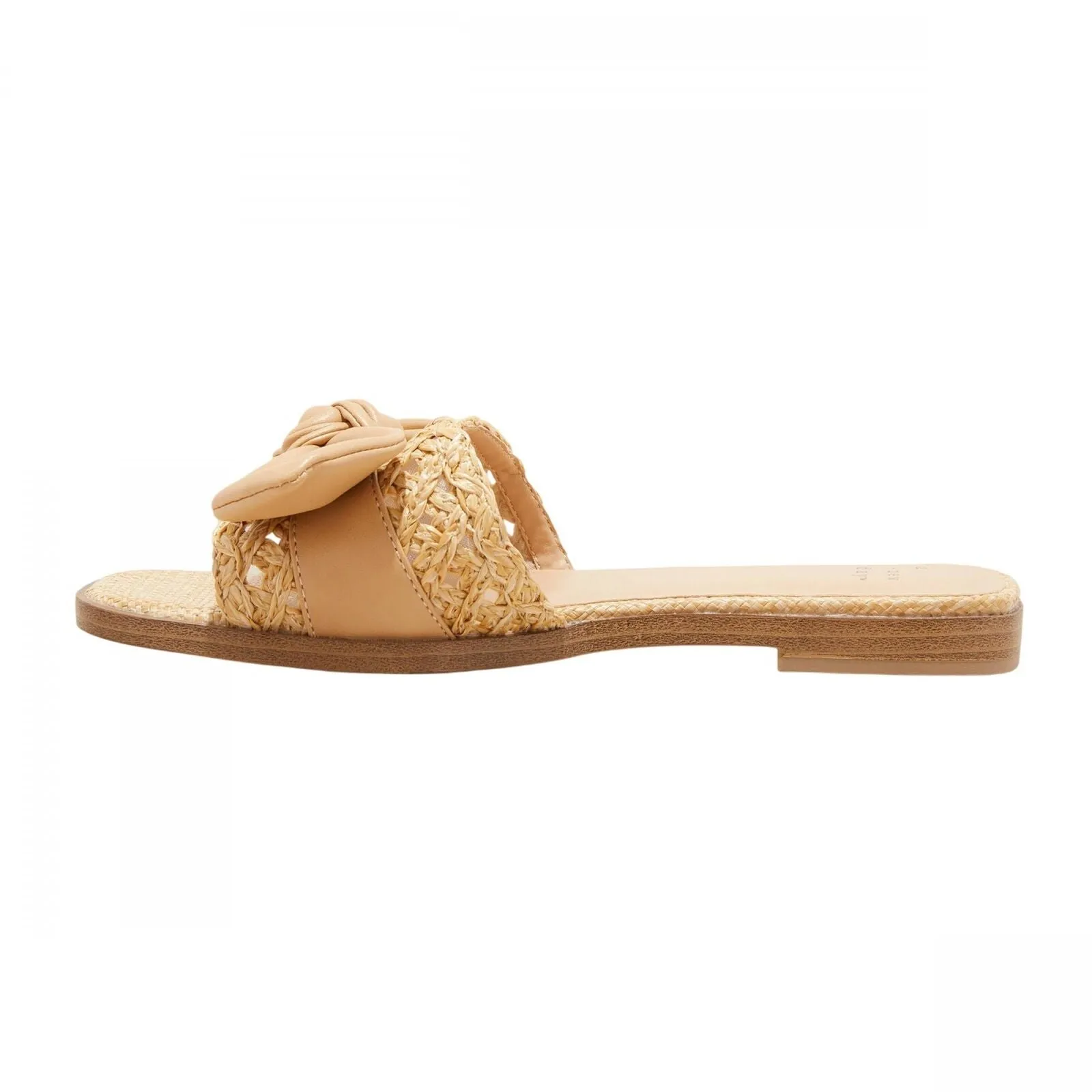 A New Day Womens Maple Knotted Bow Slide Sandals 91745610 Tan Brown 9M