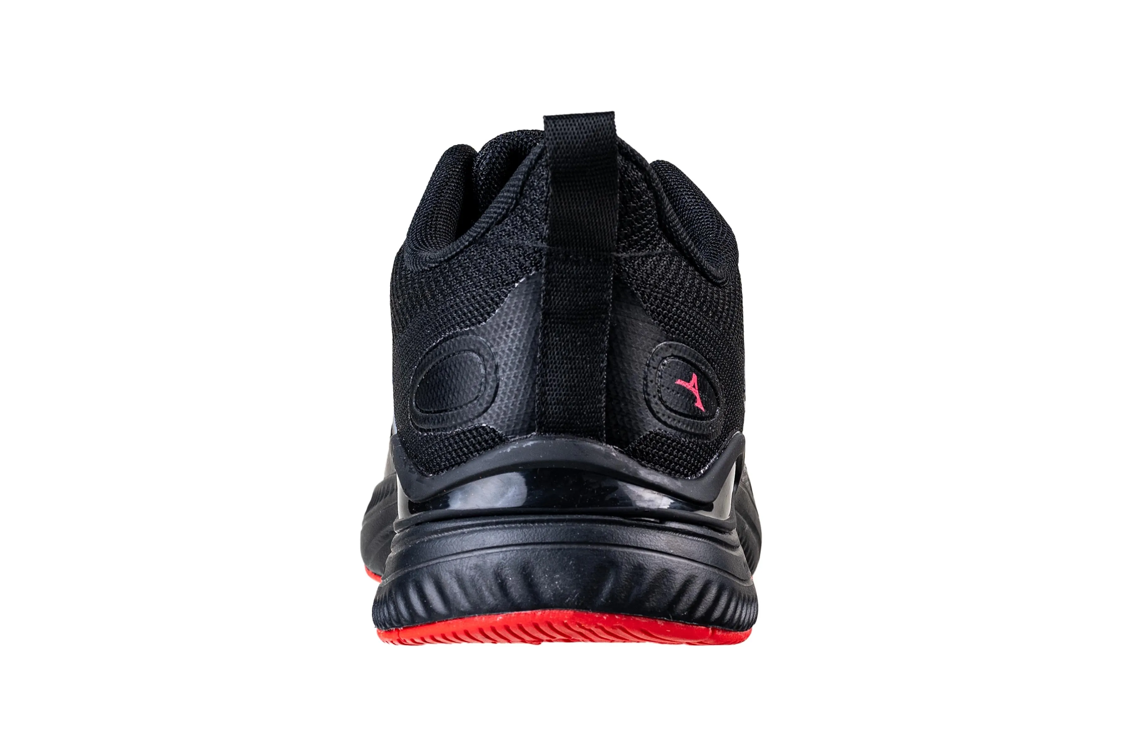 Abros Gents Black / F. Red Sports Shoe