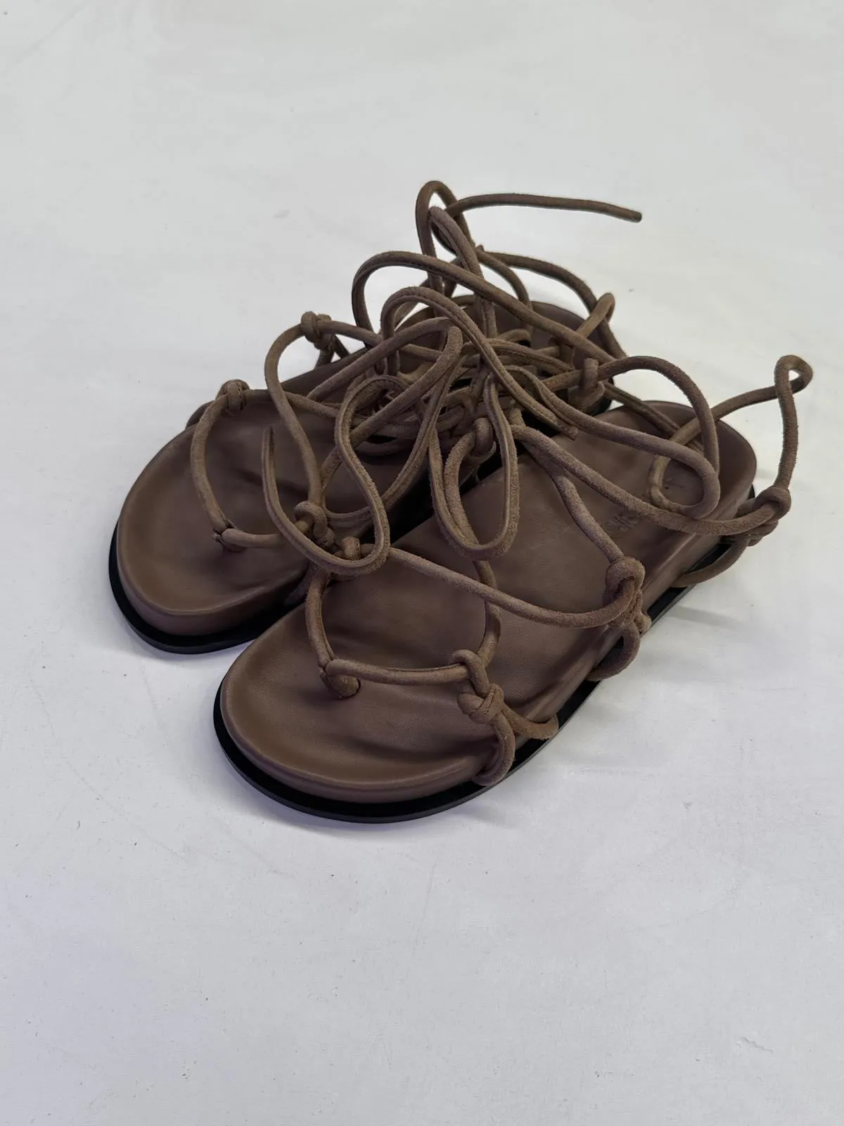 A.EMERY Stylish Brown Lace-Up Sandal