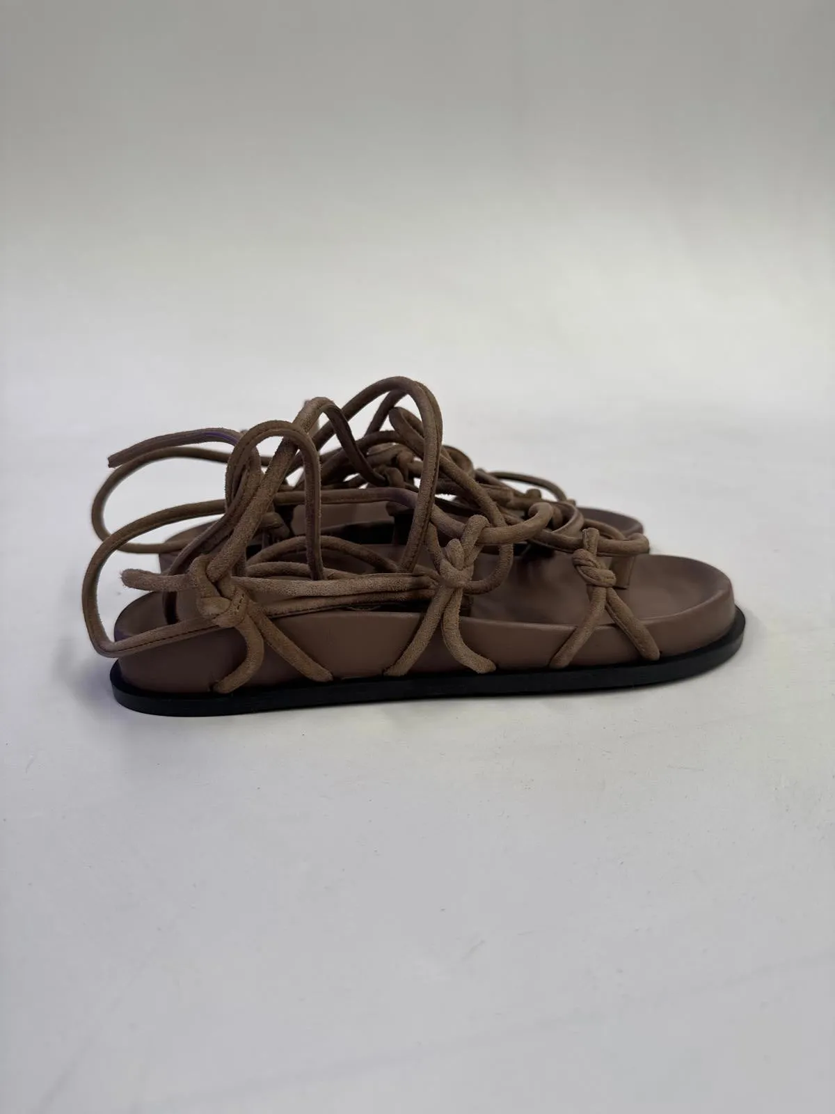 A.EMERY Stylish Brown Lace-Up Sandal