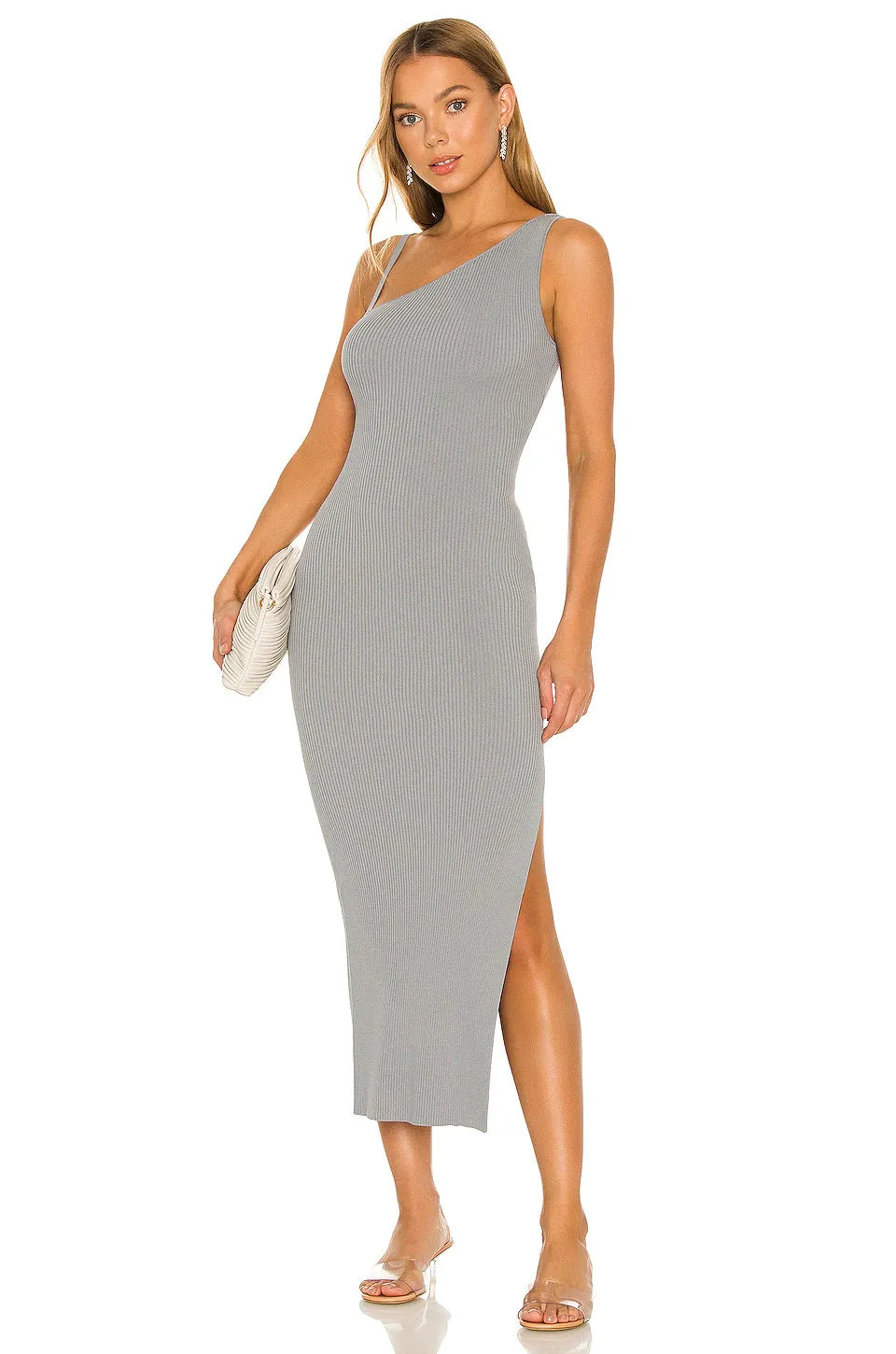 Alessandra Formal One Charming Shoulder Midi Dress