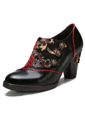 Amaris Hand-painted Floral Elegant Shoes