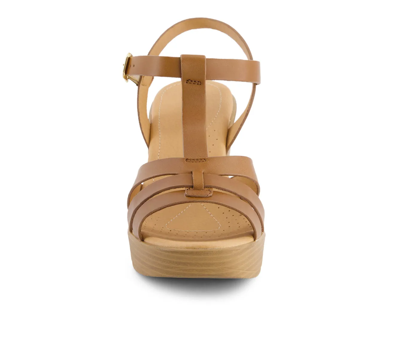 Andrea Women's Heeled platform Sandals with Ankle Strap 66990