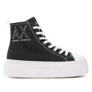 ARMANI EXCHANGE Lace-Up Boots Womens XV695-BLK