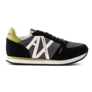 ARMANI EXCHANGE Logo Lace-Up XUX017 Sneakers - GRYGRN