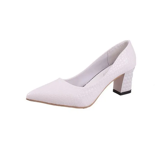 Autumn High Heels Women Pumps Platform Suede Shoes Women Ankle Strap Thick Heeled Ladies Shoes Comfortable Working Shoes WSH3166