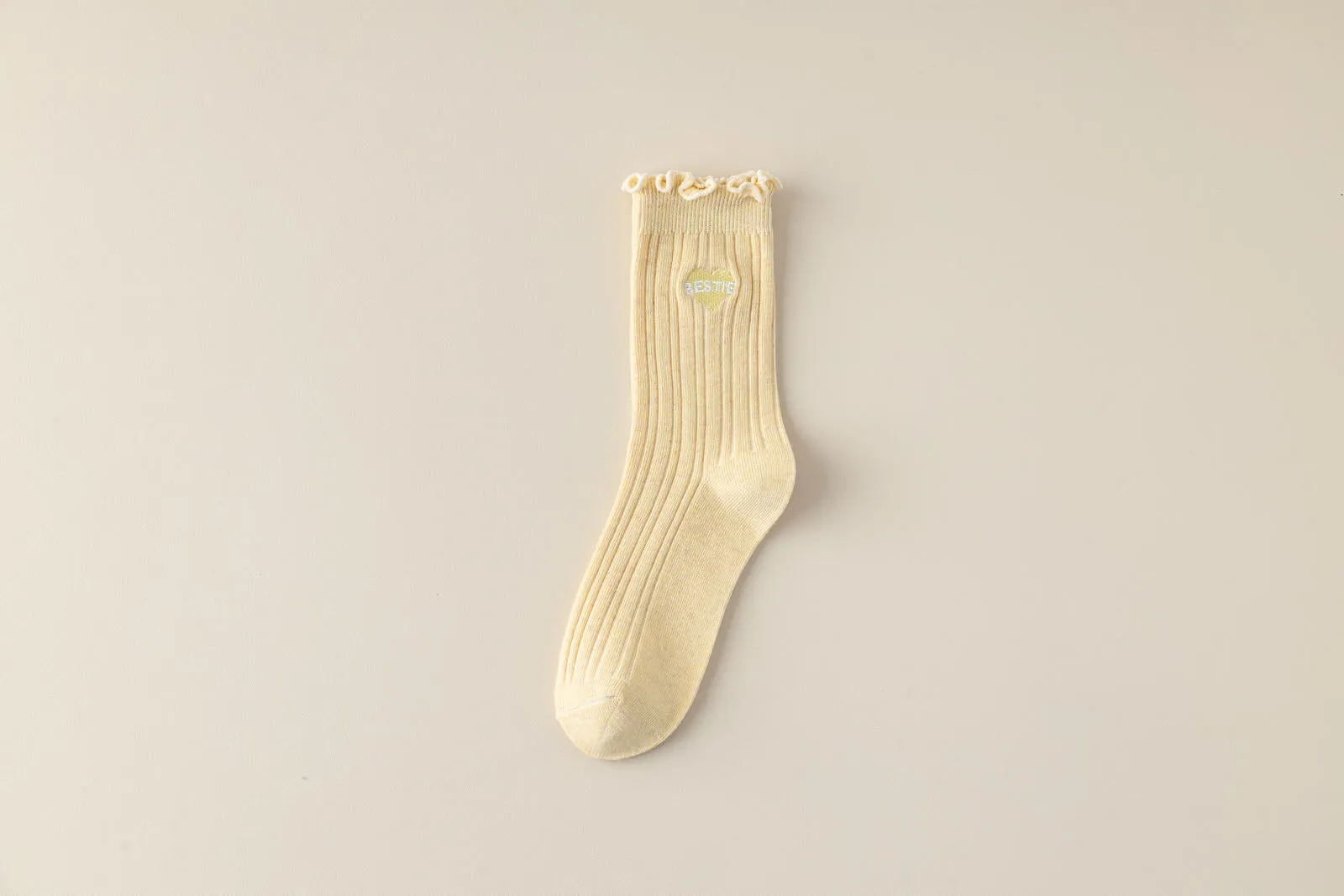 Bestie Ruffle Trim Cotton Socks