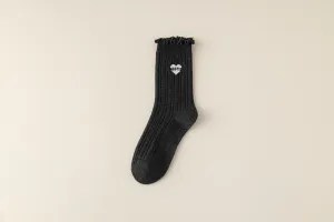 Bestie Ruffle Trim Cotton Socks