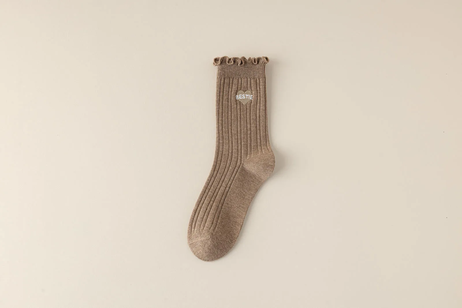 Bestie Ruffle Trim Cotton Socks
