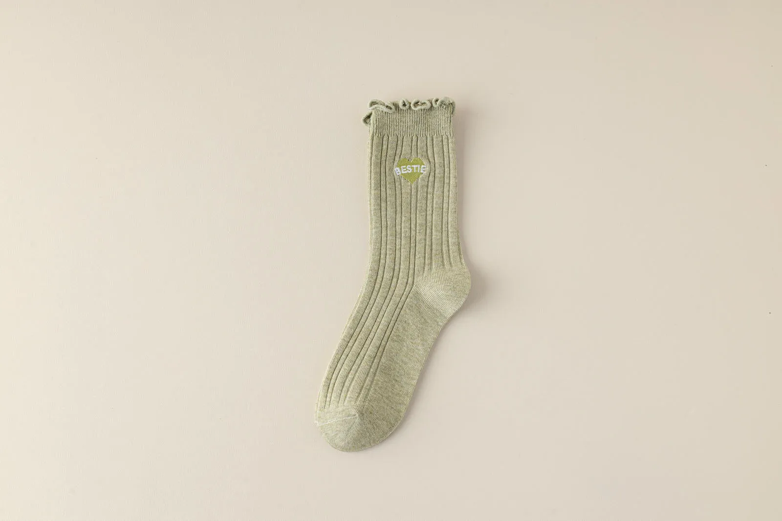 Bestie Ruffle Trim Cotton Socks