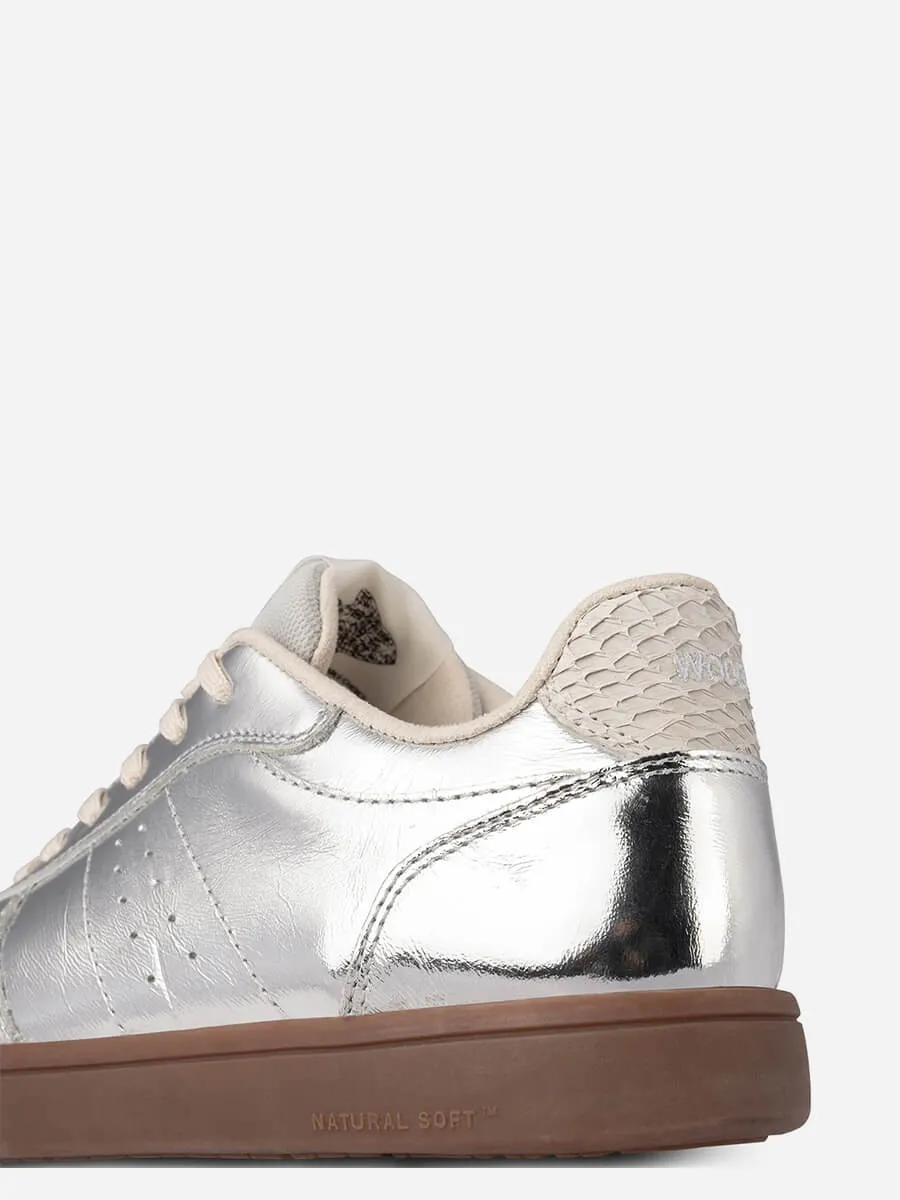 Bjork Leather Sneakers - Silver