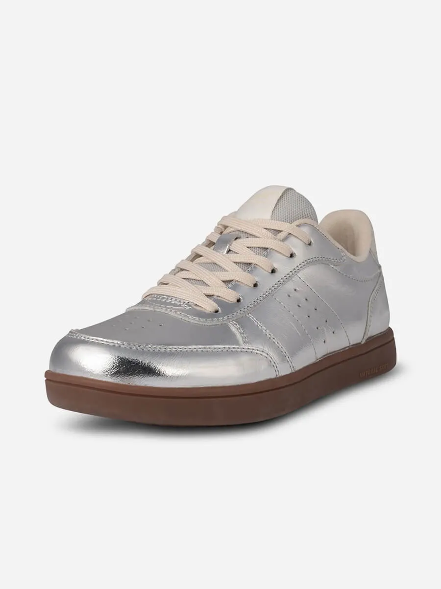 Bjork Leather Sneakers - Silver
