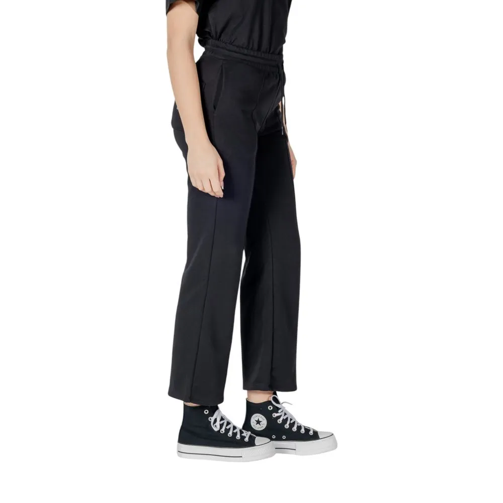 Black Cotton Jeans & Pant