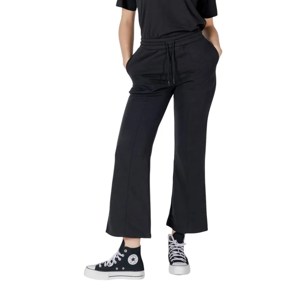 Black Cotton Jeans & Pant