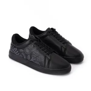 Black Floral Sneakers