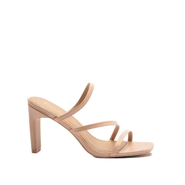 Black Strappy 3.5” High Heel Sandals