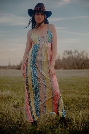 Boho V-Neck Sexy Halter Print Swing Dress