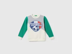 Boys Colorblock Round Neck Sweatshirt