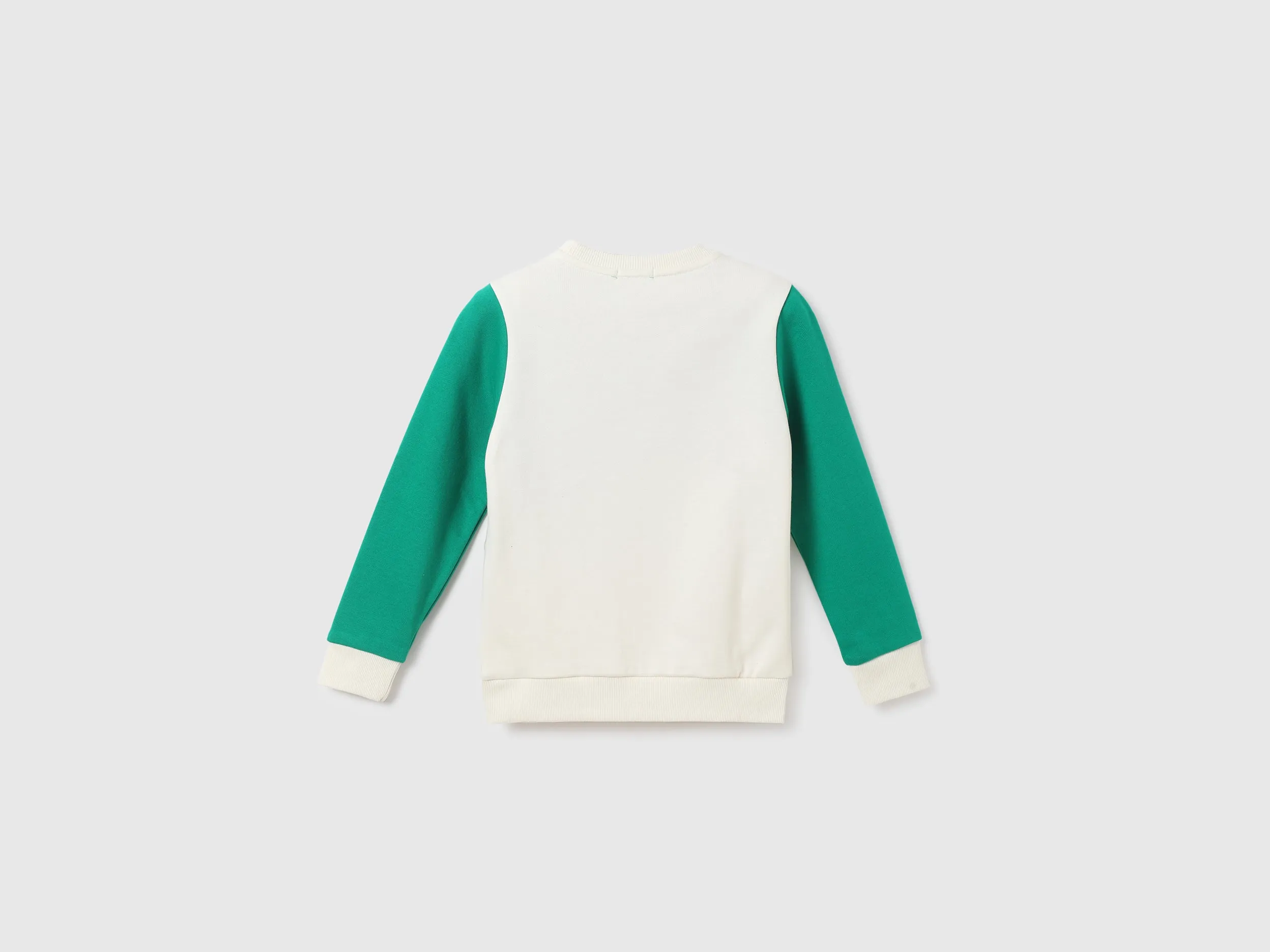 Boys Colorblock Round Neck Sweatshirt