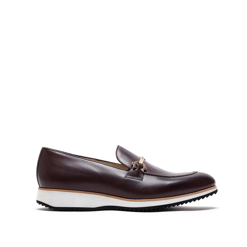 Brown Calf Horsebit Loafer Runner