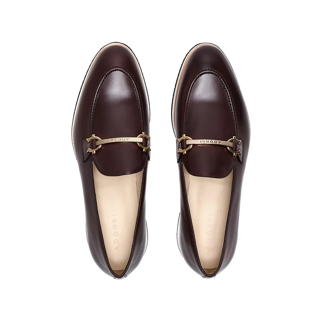 Brown Calf Horsebit Loafer Runner