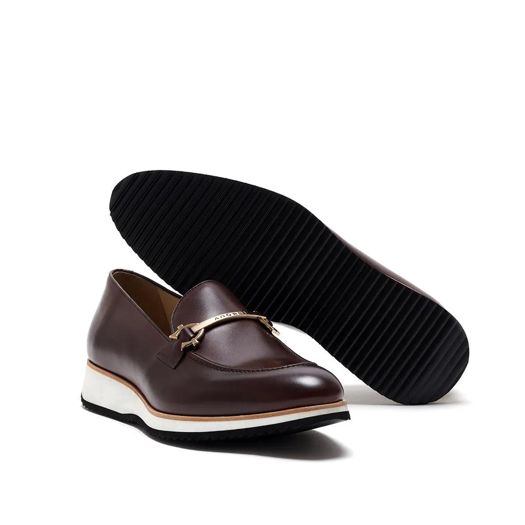Brown Calf Horsebit Loafer Runner