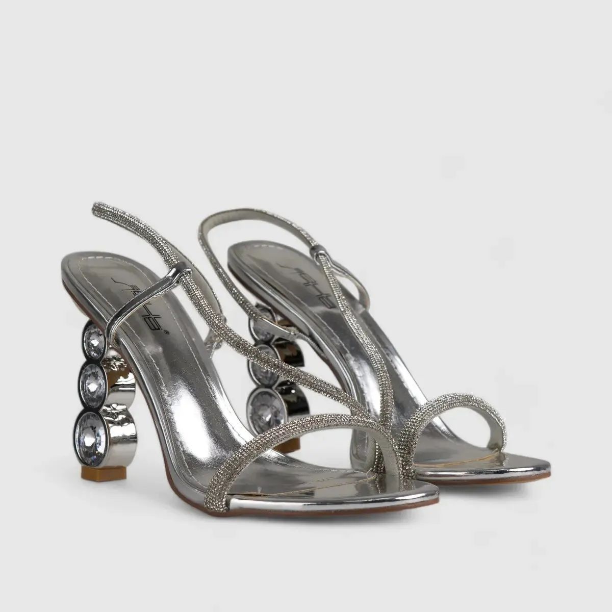 Bulbul Heel Sandal Silver LI005