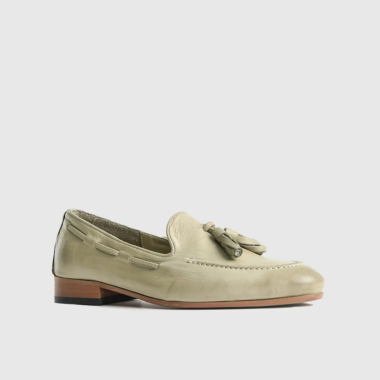 Bulletti Casual Slip On Loafers 002 - Light Green
