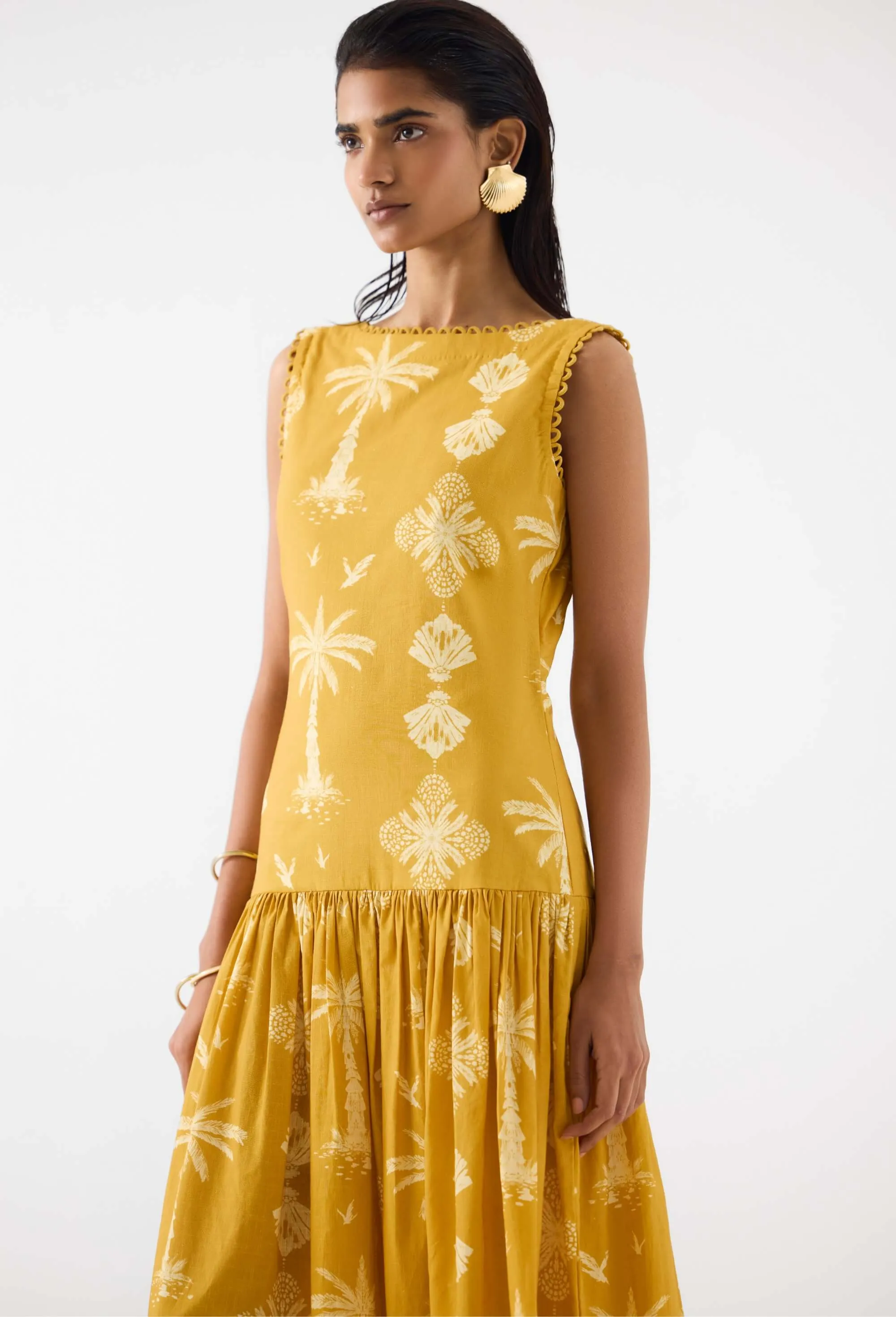 Cabana yellow long dress