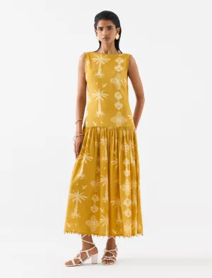 Cabana yellow long dress