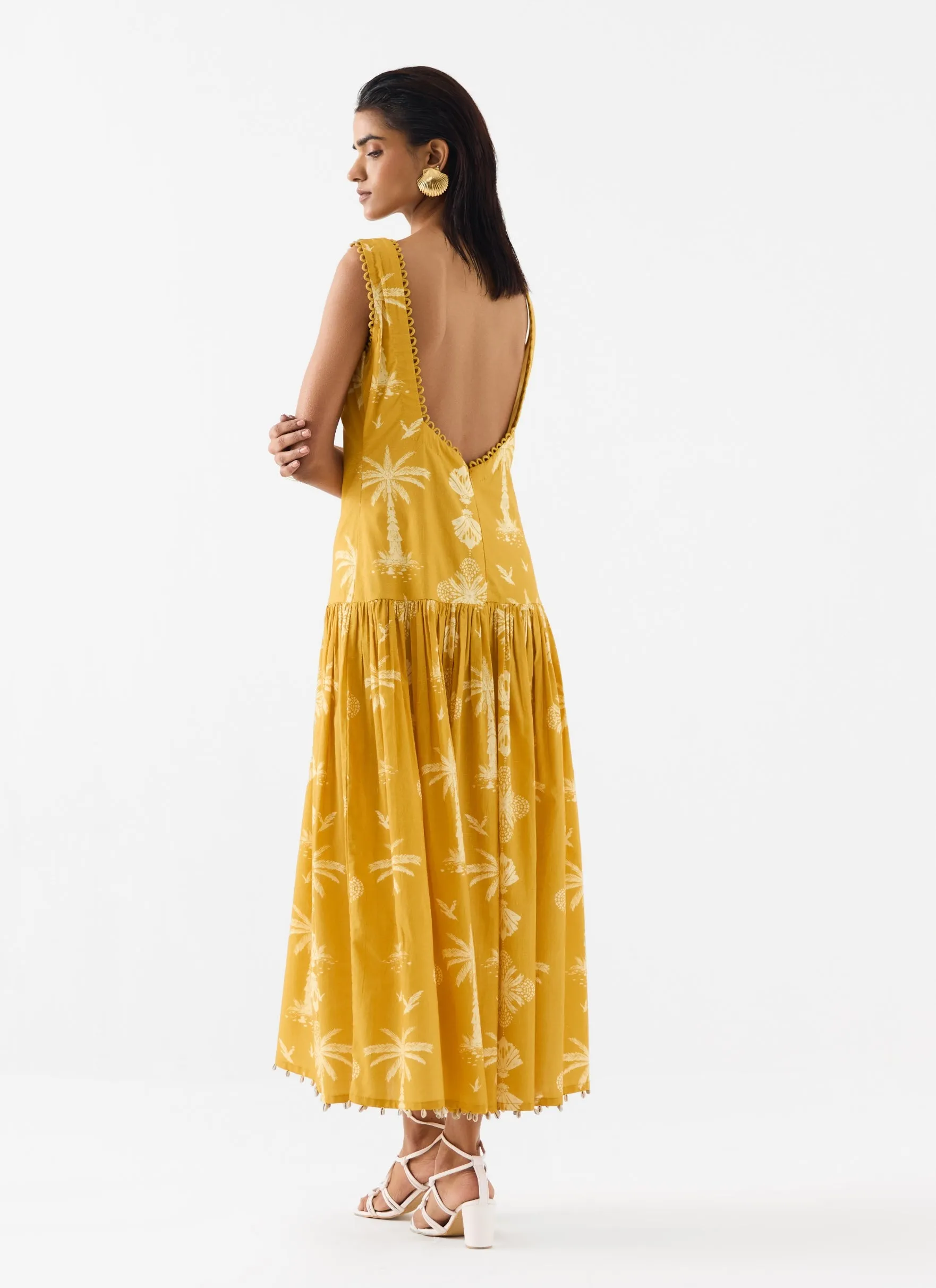 Cabana yellow long dress