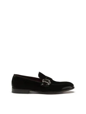 Calfskin loafers with DG logo