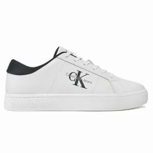 Calvin Klein Classic Cupsole Low Laceup LTH YM0YM00864-WHTBLK