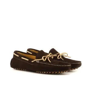 Camel & Dark Brown Suede Drivers Loafer