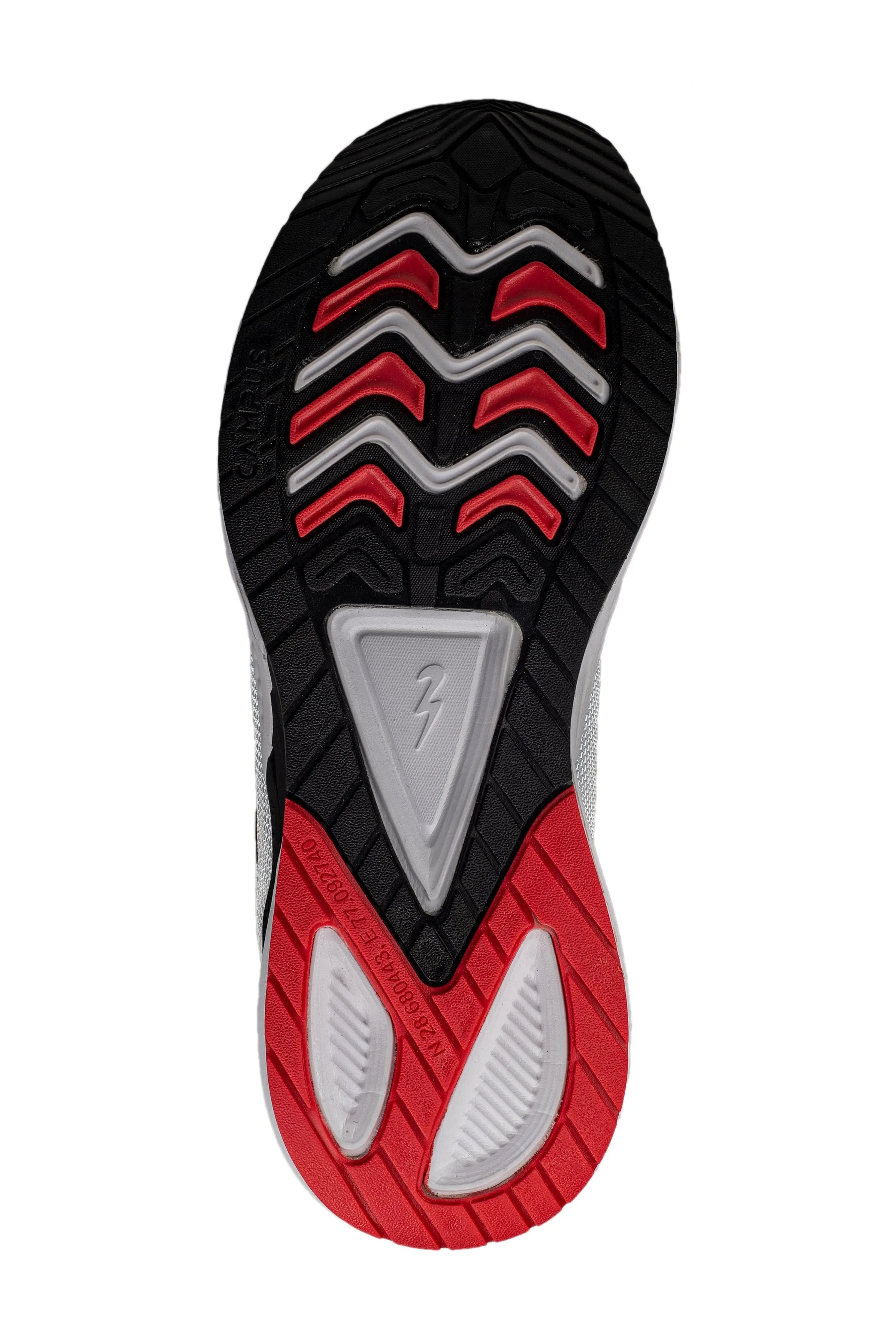 Campus Gents White / Red Sports Shoe