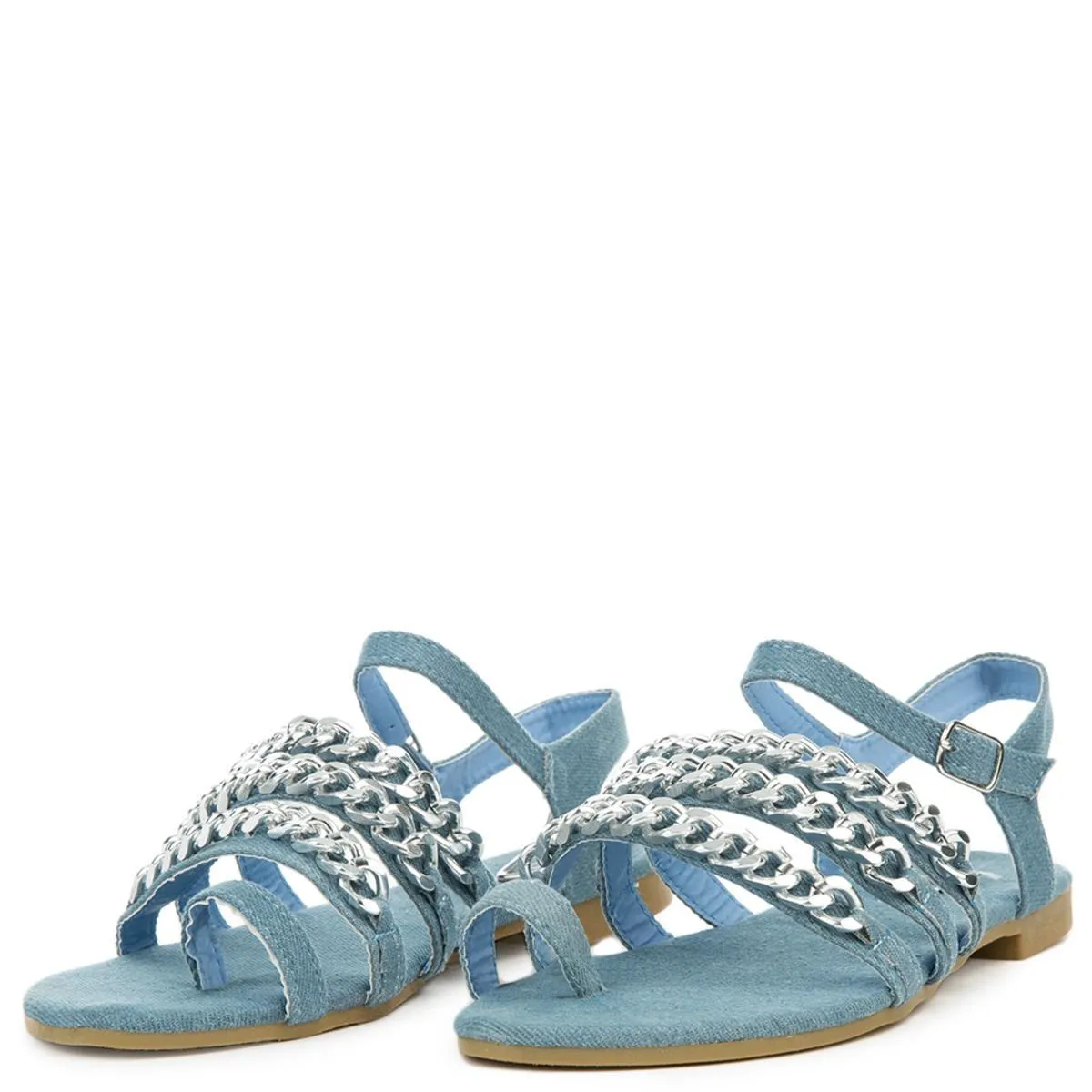 Cape Robbin Cash-4 Blue Sandals Blue