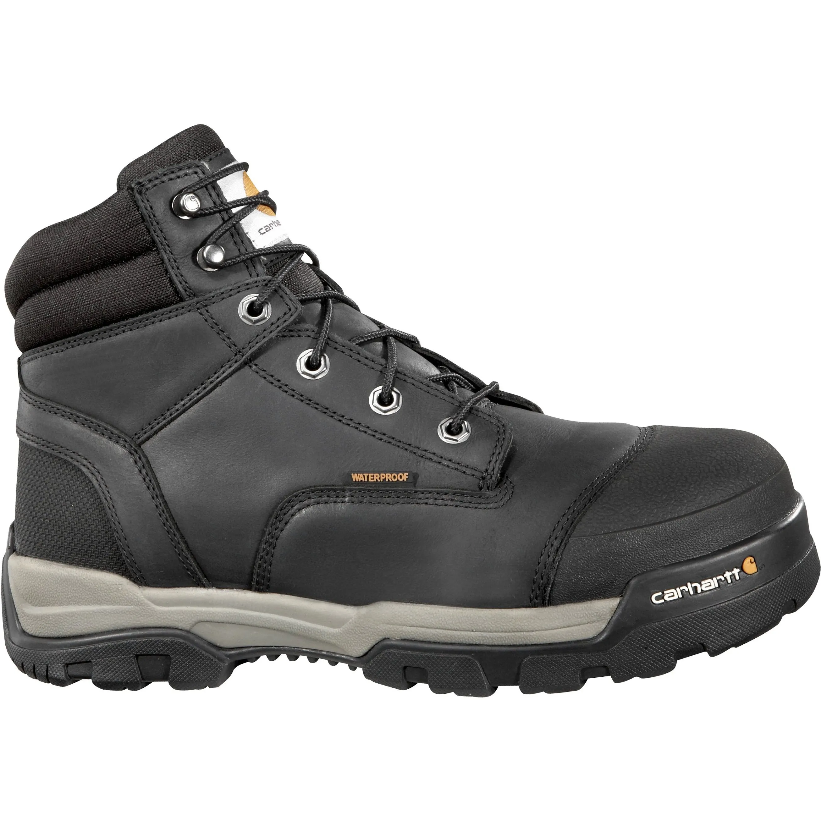 Carhartt Men's Ground Force 6" Composite Toe Waterproof Work Boot - Black - CME6351
