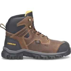 Carolina Men's Falcon 6" Steel Toe Waterproof Metguard Work Boot -Brown- CA3591