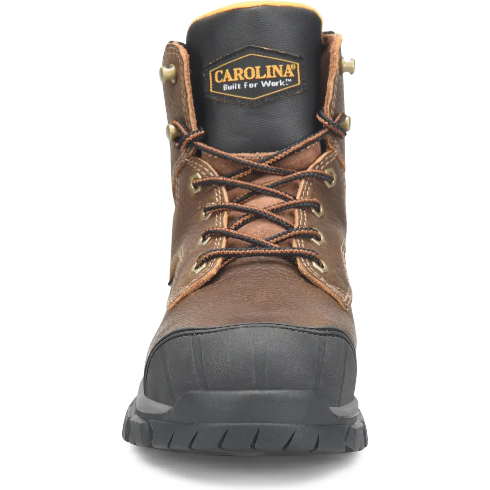 Carolina Men's Falcon 6" Steel Toe Waterproof Metguard Work Boot -Brown- CA3591