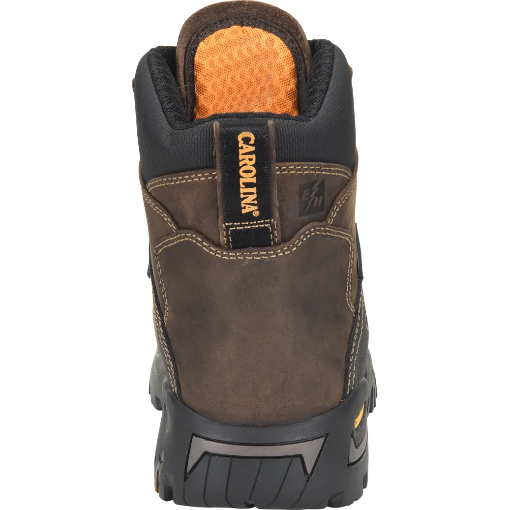 Carolina Men's Miter 6"� Comp Toe Waterproof Metguard Work Boot Brown - CA5586