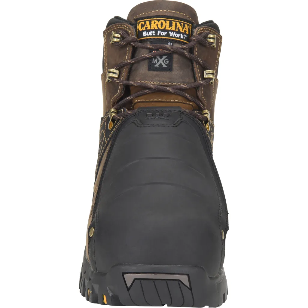 Carolina Men's Miter 6"� Comp Toe Waterproof Metguard Work Boot Brown - CA5586
