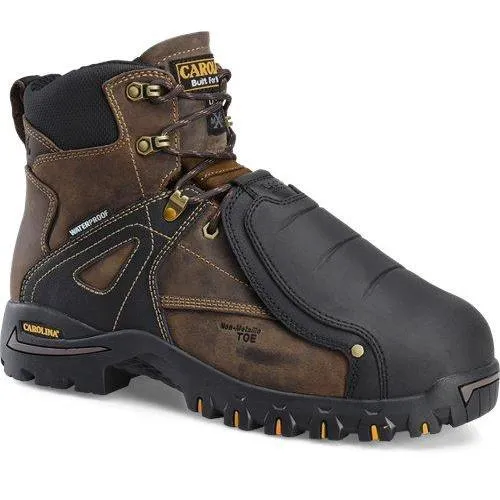 Carolina Men's Miter 6"� Comp Toe Waterproof Metguard Work Boot Brown - CA5586