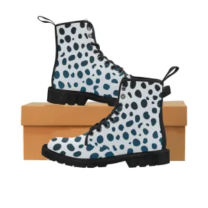 Cash Vision Leopard Martin Boots - White